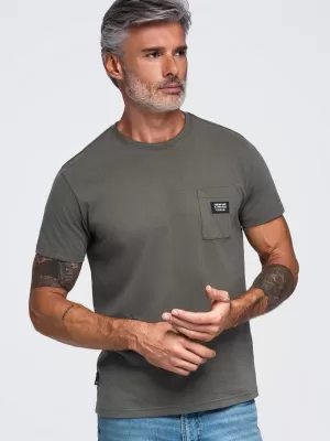 Tricou pentru bărbați OMBRE OM-TSCT-0305 GRAFIT