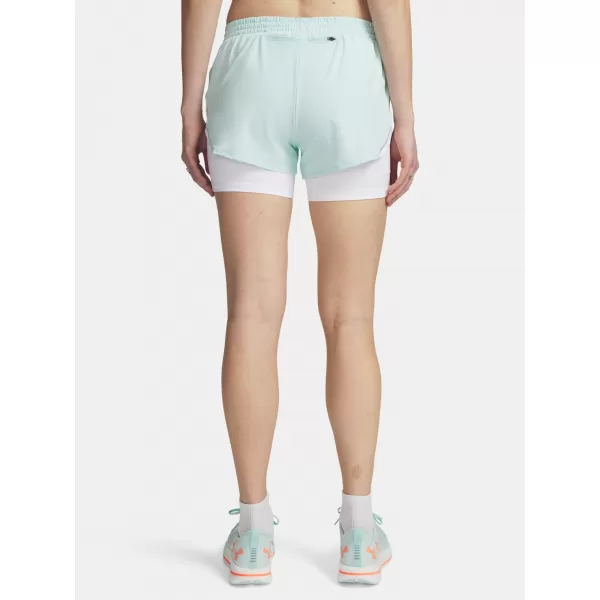  Pantaloni scurți de damă UNDER ARMOUR UA VELOCITI PRO 4IN 2N1 SHORT 6009610-703 VERDE 
