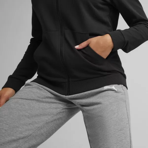  Hanorac de dama PUMA TEAMGOAL CASUALS HOODED JACKET WMN 658597-03 PUMA NEGRU/PUMA ALB 