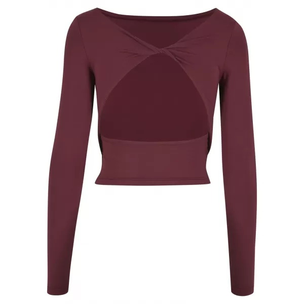  Tricou de damă URBAN CLASSICS TB7721 CIREAȘĂ 