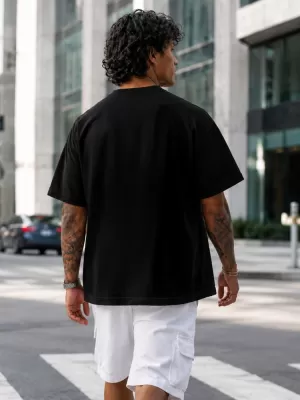 Tricou pentru bărbați DSTREET NX1033R-BK-O NEGRU
