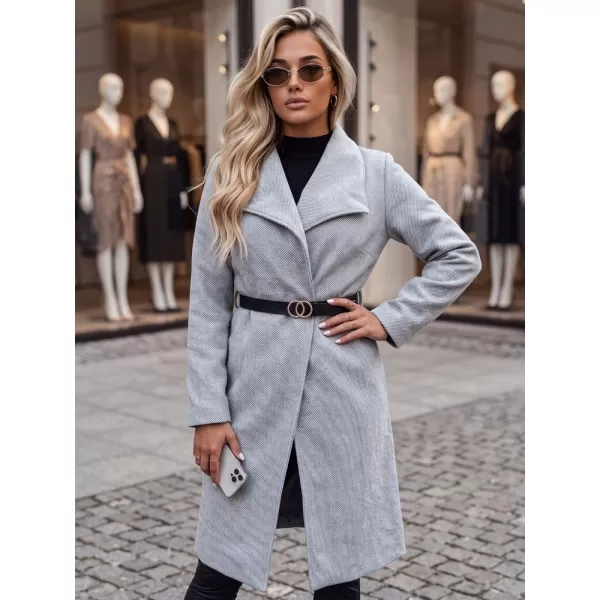  Palton de damă DSTREET NY0649 GRI DESCHIS 