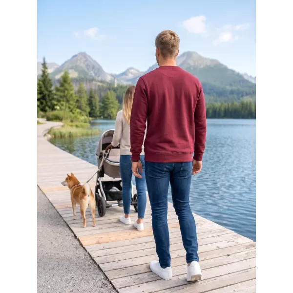  Hanorac pentru bărbați ALTISPORT NP/ALMST43001 BURGUNDIA 