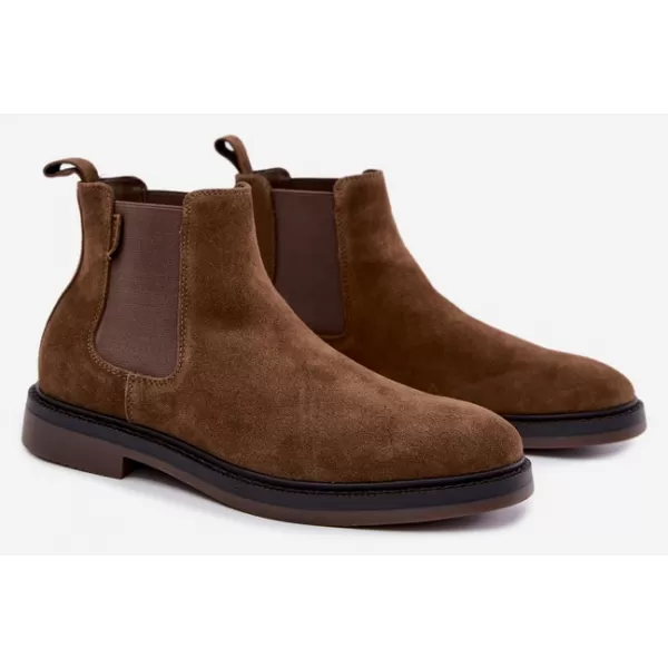  Pantofi pentru bărbați BIG STAR SHOES UU174277 UMBRE MARO/BEJ 