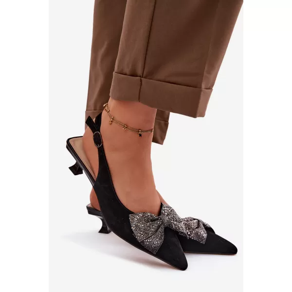  Sandale de dama D&A 42761-19 NEGRU 