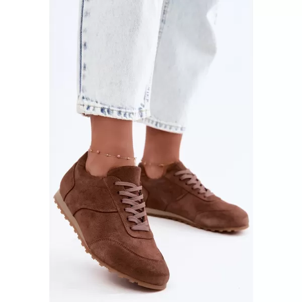  Adidași de damă ZAZOO N1422 BROWN 