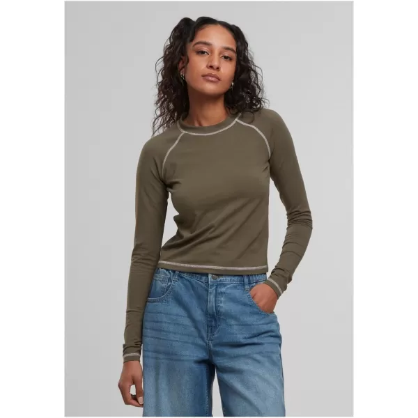  Tricou de damă URBAN CLASSICS TB7730 MĂSLINE 
