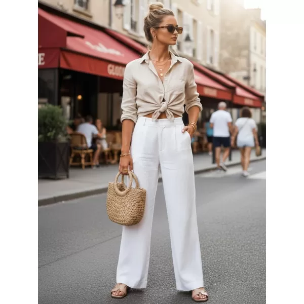  Pantaloni de dama DSTREET UY3078 ALB 