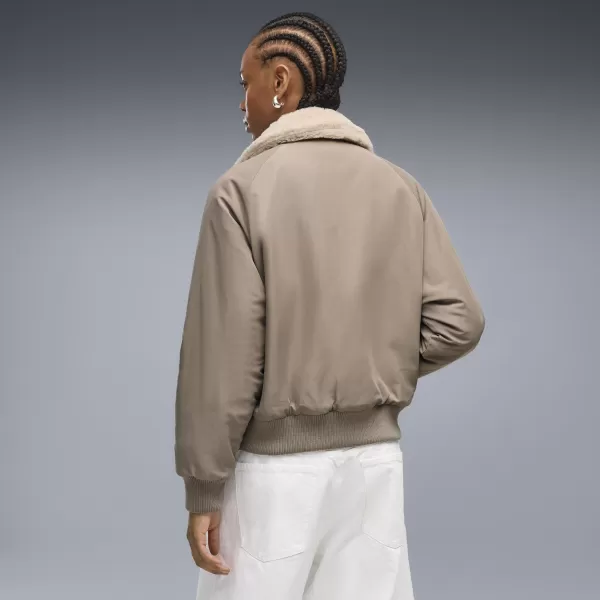  Geaca de dama PUMA REVERSIBLE BLOUSON HIGH LOFT LINING JACK 69456681 GRI ȘOARECE 