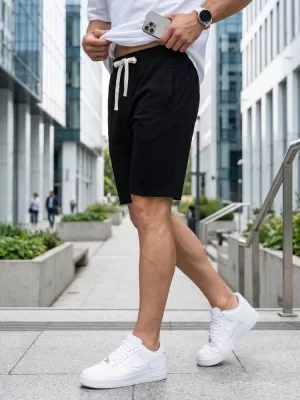 Pantaloni scurți pentru bărbați DSTREET SX2625 NEGRU