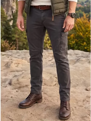 Pantaloni de trening pentru bărbați ALPINE PRO UDES PERLA AFUMATĂ