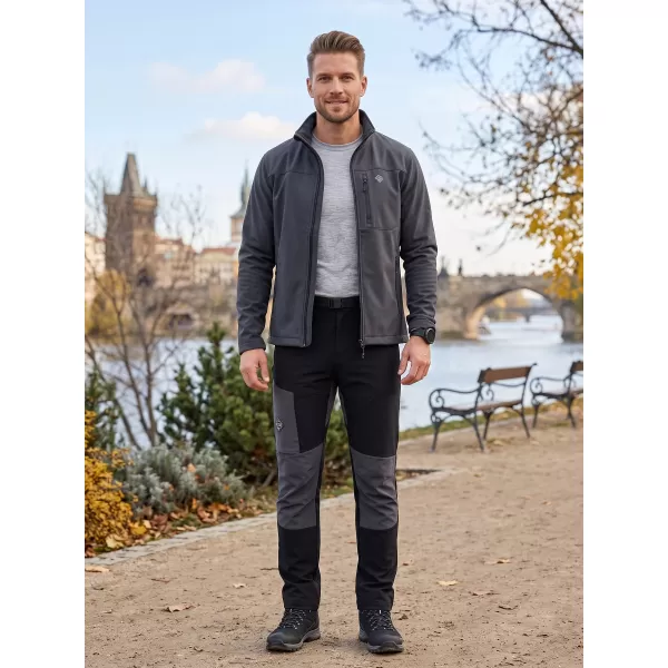  Pantaloni softshell pentru bărbați ALPINE PRO AKAN 3 NEGRU 
