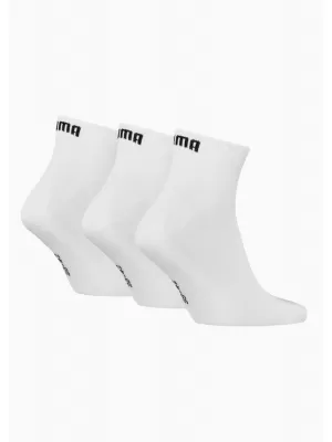 Șosete PUMA UNISEX QUARTER PLAIN 3P 93858909 ALB