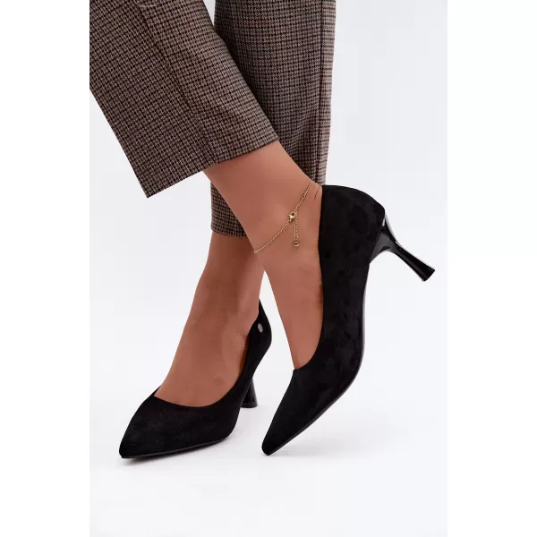  Pompe de dama VINCEZA 62323 NEGRU MAT 