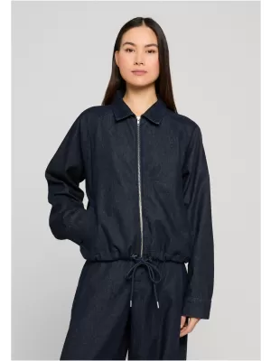 Geaca de dama URBAN CLASSICS TB8295 ALBASTRU CLĂTIT SPĂLAT