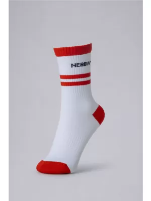 Șosete pentru bărbați NEBBIA OLYMPIA CLASSIC CREW 139 ALB