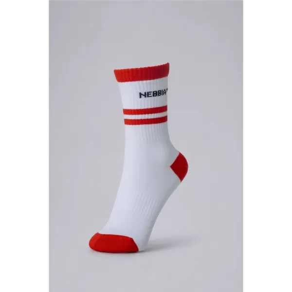  Șosete pentru bărbați NEBBIA OLYMPIA CLASSIC CREW 139 ALB 