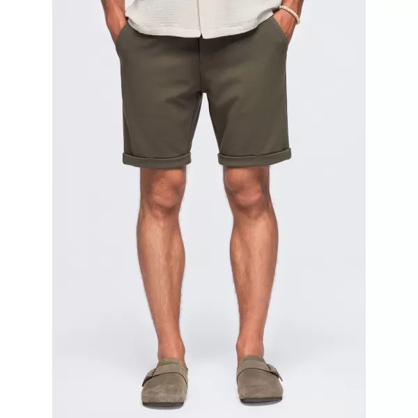  Pantaloni scurți pentru bărbați OMBRE OM-SRCS-0206 VERDE MĂSLINIU 