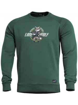 Hanorac pentru bărbați PENTAGON HAWK SWEATER LONE WOLF K09019-LO SPRINGBOK VERDE