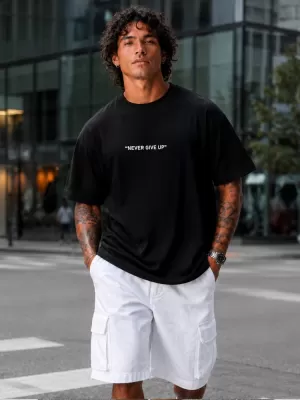 Tricou pentru bărbați DSTREET NX1041R-BK-O NEGRU