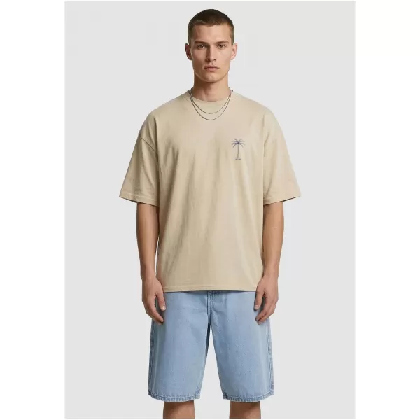  Tricou pentru bărbați URBAN CLASSICS TB8756 ALB/NISIP 