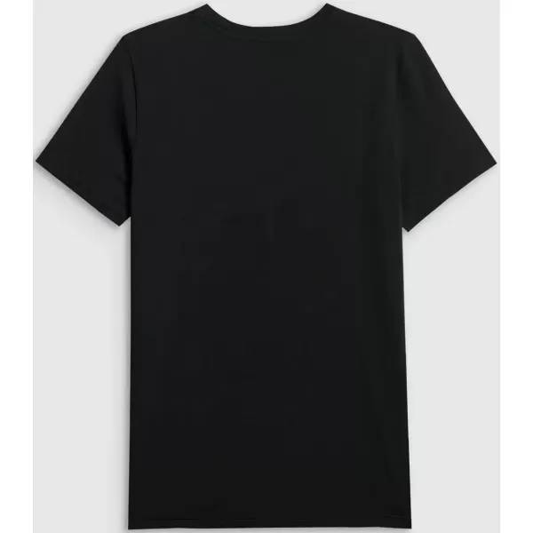  Tricou pentru bărbați 4F WAW25TTSHM2401 NEGRU ADÂNC 