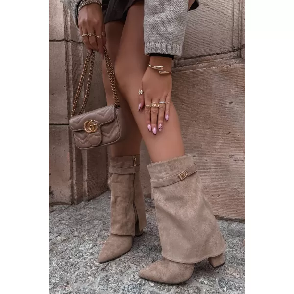  Botine de dama BOTO LA3116 KAKI 