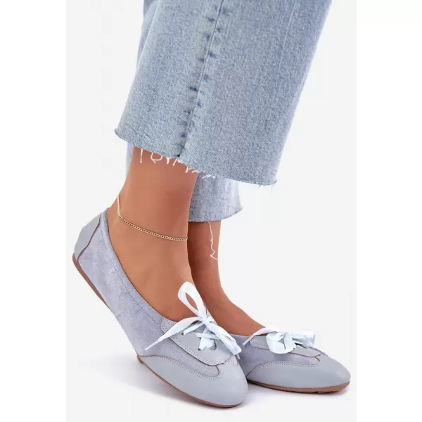  Balerini de dama BOTO 8531 ALBASTRU 
