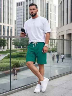 Pantaloni scurți pentru bărbați DSTREET SX2635 VERDE