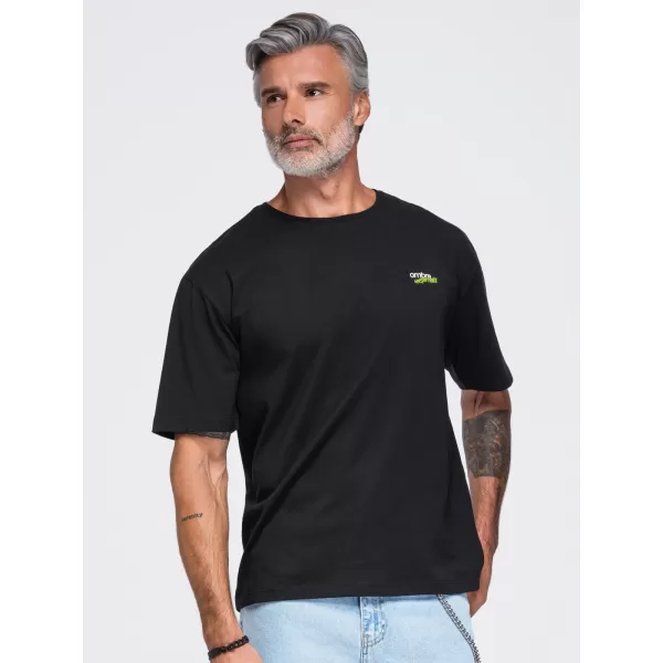  Tricou pentru bărbați OMBRE OM-TSPT-0284 NEGRU 