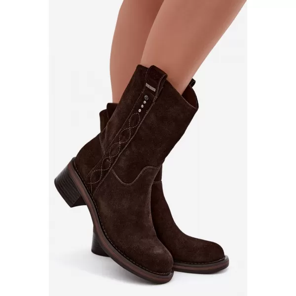  Pantofi de dama BIG STAR SHOES UU274607 CIOCOLATĂ 