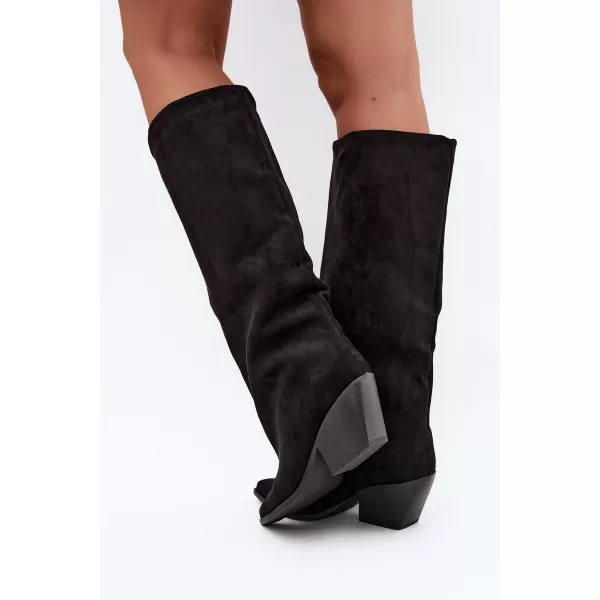  Cizme de dama BOTO 2579A-1 NEGRU 