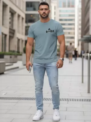 Tricou pentru bărbați DSTREET NX5086R ALBASTRU