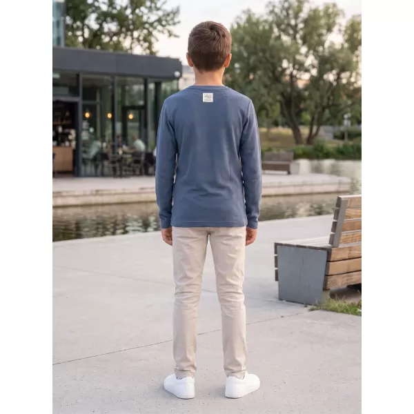  Tricou cu pete pentru copii ALPINE PRO NOMARO ALBASTRU ASHLEY 