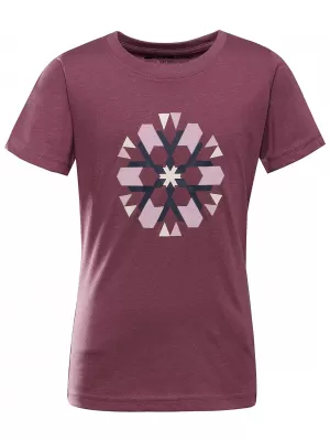 Tricou cu pete pentru copii ALPINE PRO REJO 3 NECTAR DE STRUGURI PC VARIANTA