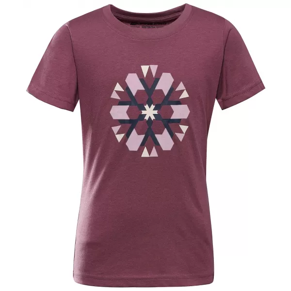  Tricou cu pete pentru copii ALPINE PRO REJO 3 NECTAR DE STRUGURI PC VARIANTA 