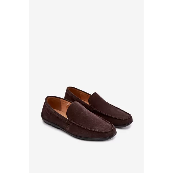  Mocasini pentru bărbați BIG STAR SHOES TT174202 MARO/BEJ 