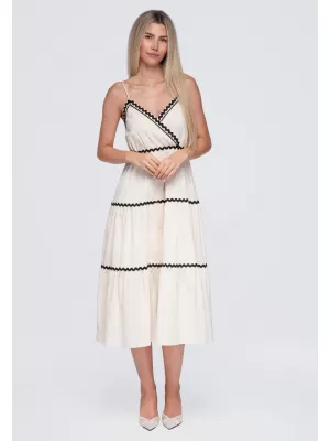 Rochie OMBRE OW-DLR-E0006 BEJ