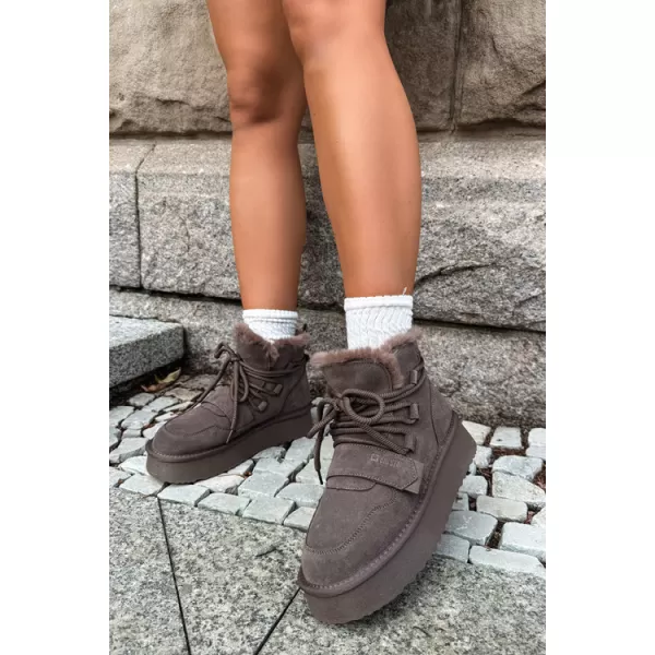  Pantofi de dama BIG STAR SHOES UU274315 UMBRE MARO/BEJ 