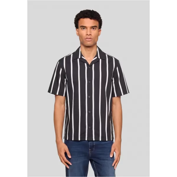  Cămașă pentru bărbați URBAN CLASSICS TB8429-00826 NEGRU/ALB 