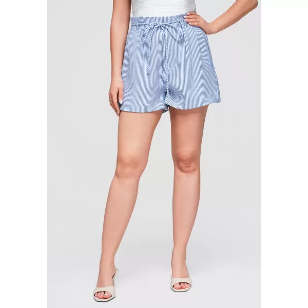  Pantaloni scurți de damă OMBRE OW-ST-E0004 ALBASTRU ÎNCHIS 