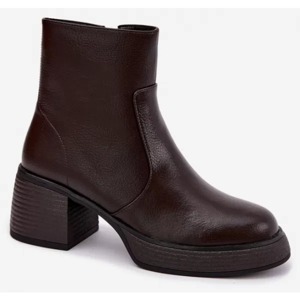  Botine de dama D&A CR62-3369 MARO ÎNCHIS 