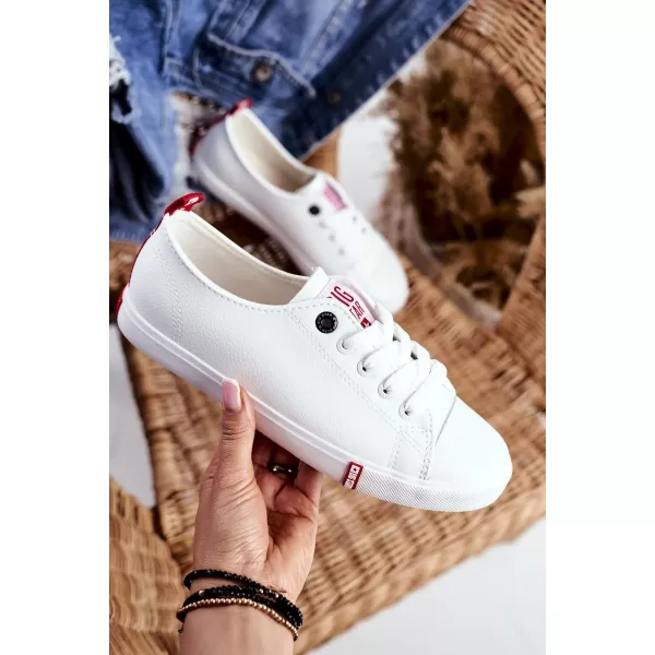  Adidași de damă BIG STAR SHOES GG274005 ALB/ROSU 