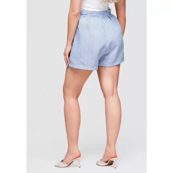  Pantaloni scurți de damă OMBRE OW-ST-E0004 ALBASTRU ÎNCHIS 