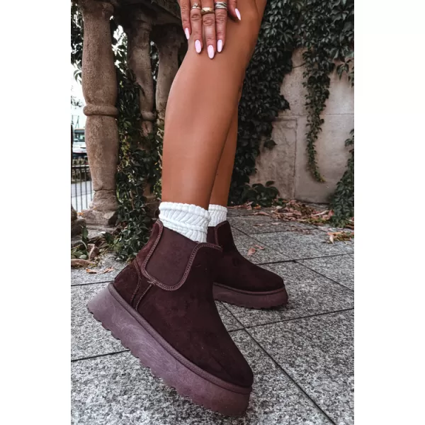  Pantofi de dama BIG STAR SHOES UU274174 UMBRE MARO/BEJ 