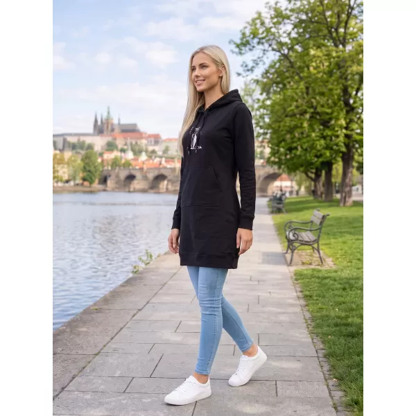  Hanorac prelungit dama ALTISPORT ALW091419 ROZ NEGRU 