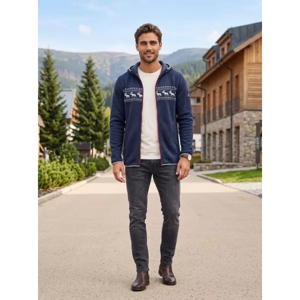  Pulover cald pentru bărbați ALPINE PRO NORES VARIANTA OCEANULUI LUMINAT DE LUNA PA 