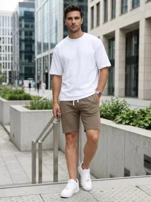 Pantaloni scurți pentru bărbați DSTREET SX2624 BEJ