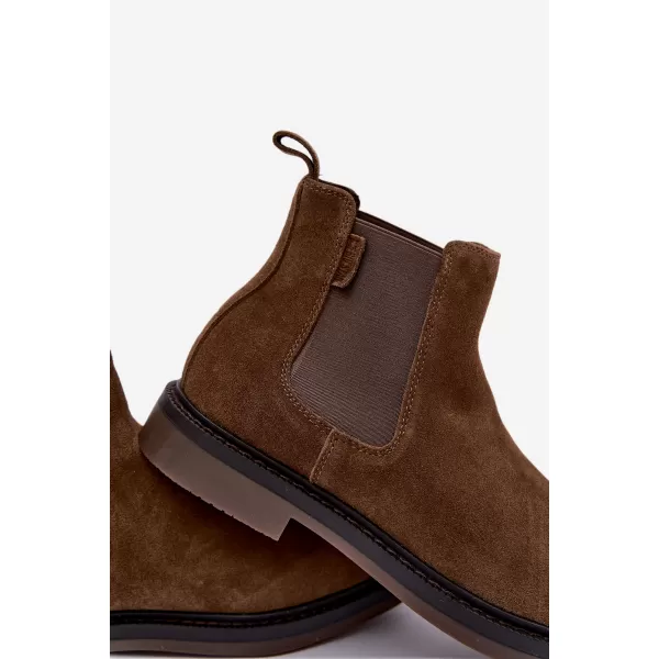  Pantofi pentru bărbați BIG STAR SHOES UU174277 UMBRE MARO/BEJ 