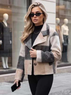 Palton de damă DSTREET 1 NY0836 BEJ